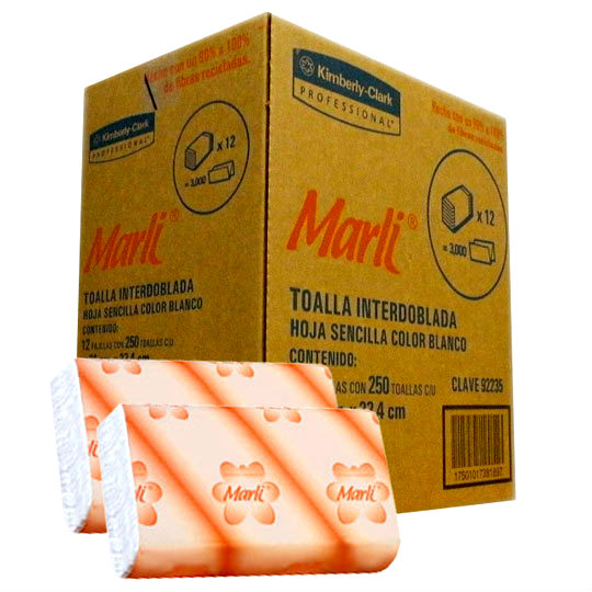 Toalla Manos InterdobladaMarli® Económica 200 hjs - Image 2